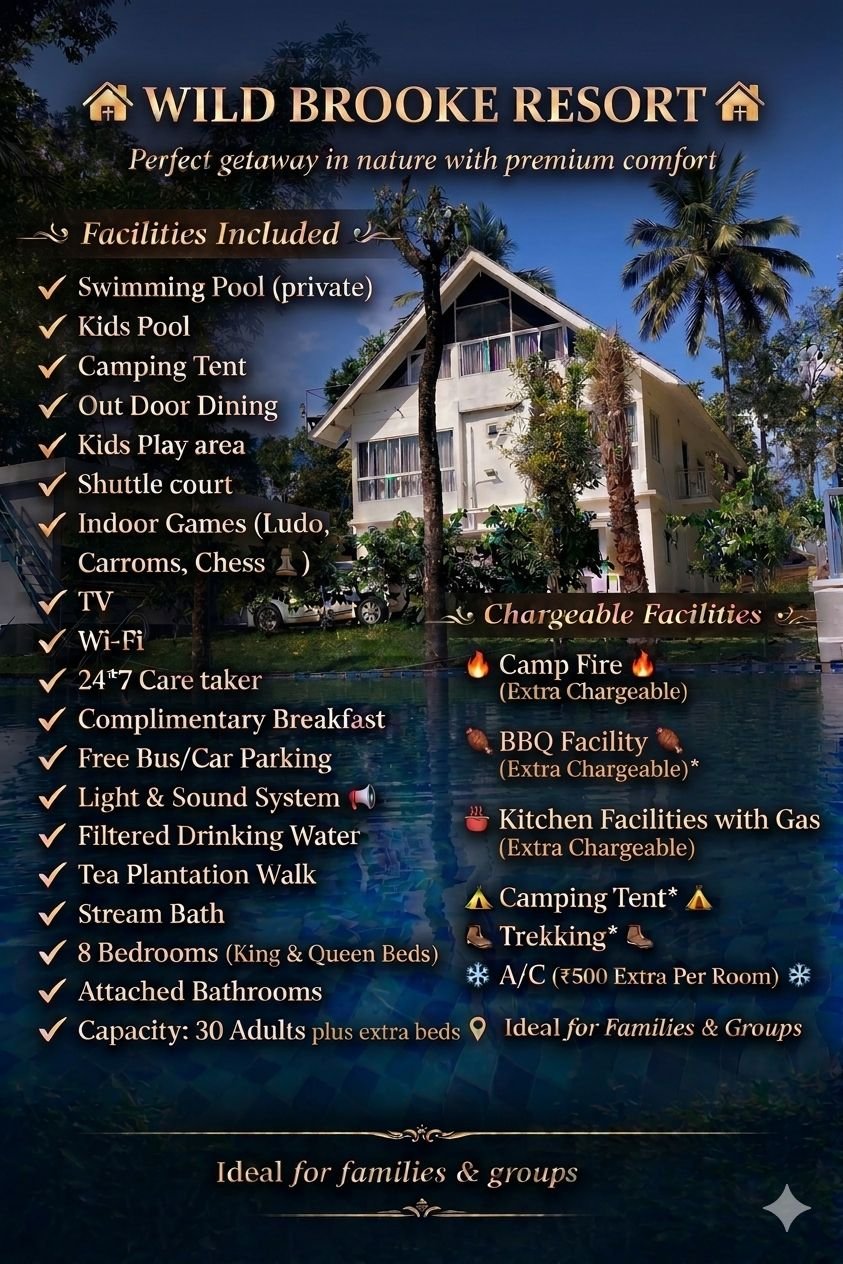 Full property private pool